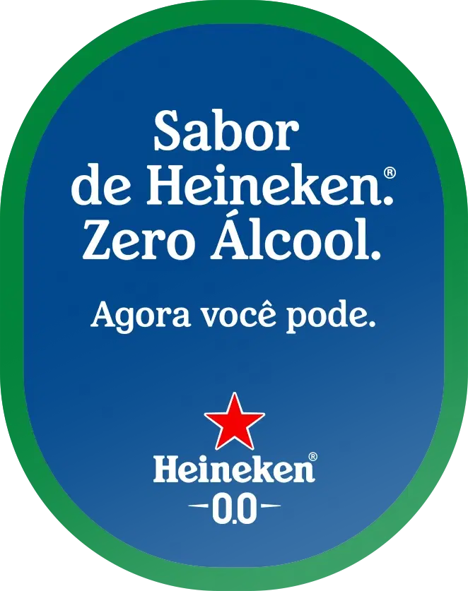 Sabor de Heineken. Zero Álcool. Agora você pode. Heineken 0.0